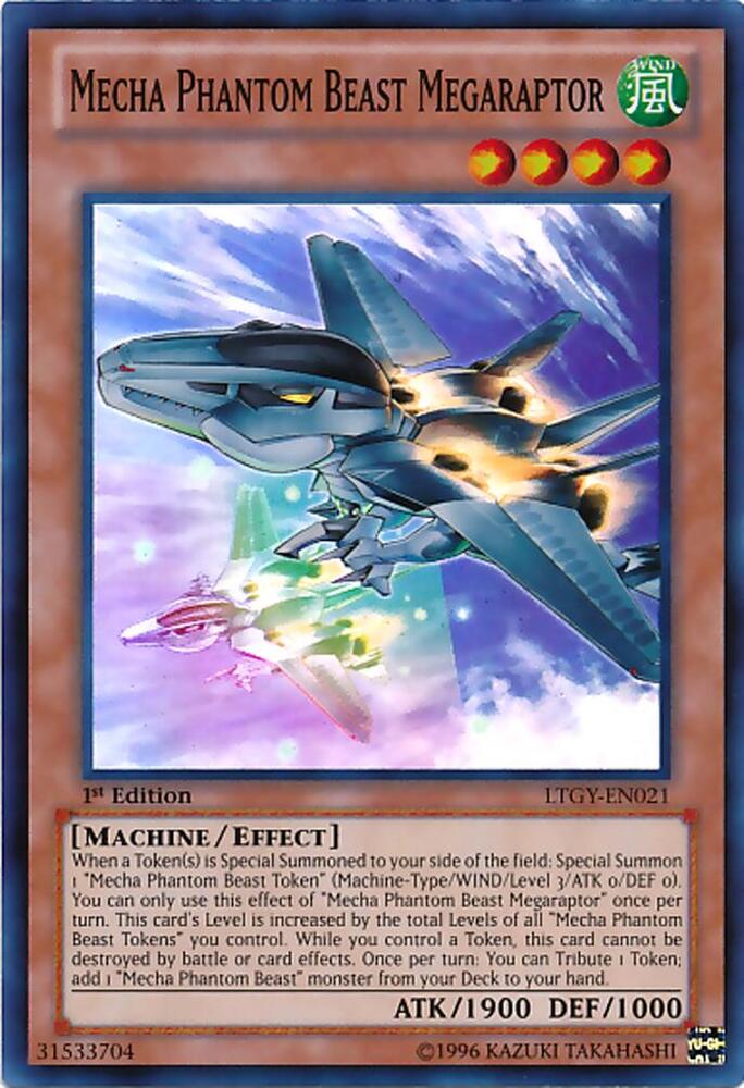 Mecha Phantom Beast Megaraptor LTGY-EN021 card from Lord of the Tachyon Galaxy