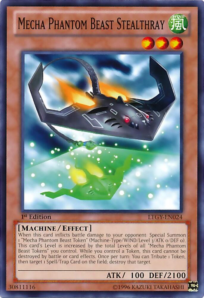 Mecha Phantom Beast Stealthray LTGY-EN024 card from Lord of the Tachyon Galaxy