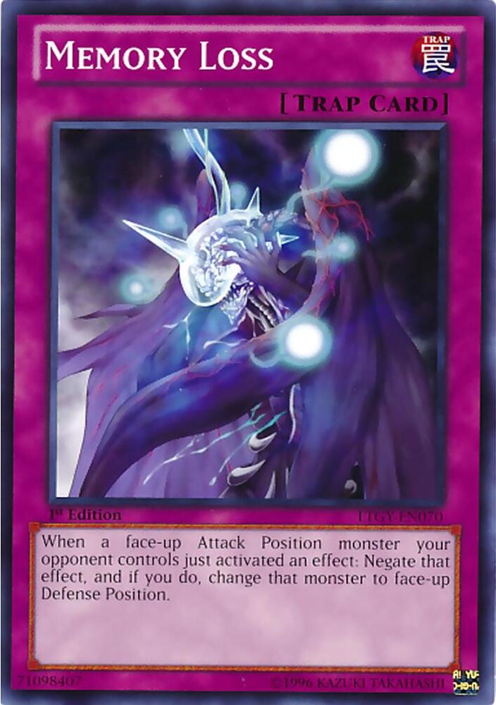 Memory Loss LTGY-EN070 card from Lord of the Tachyon Galaxy