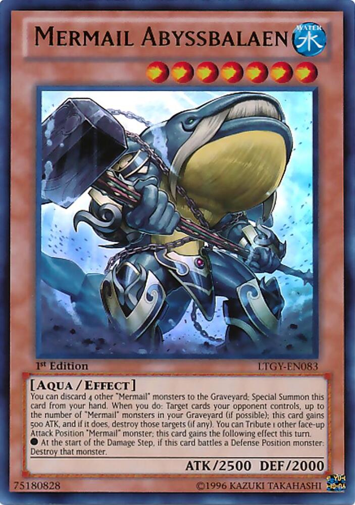 Mermail Abyssbalaen LTGY-EN083 card from Lord of the Tachyon Galaxy