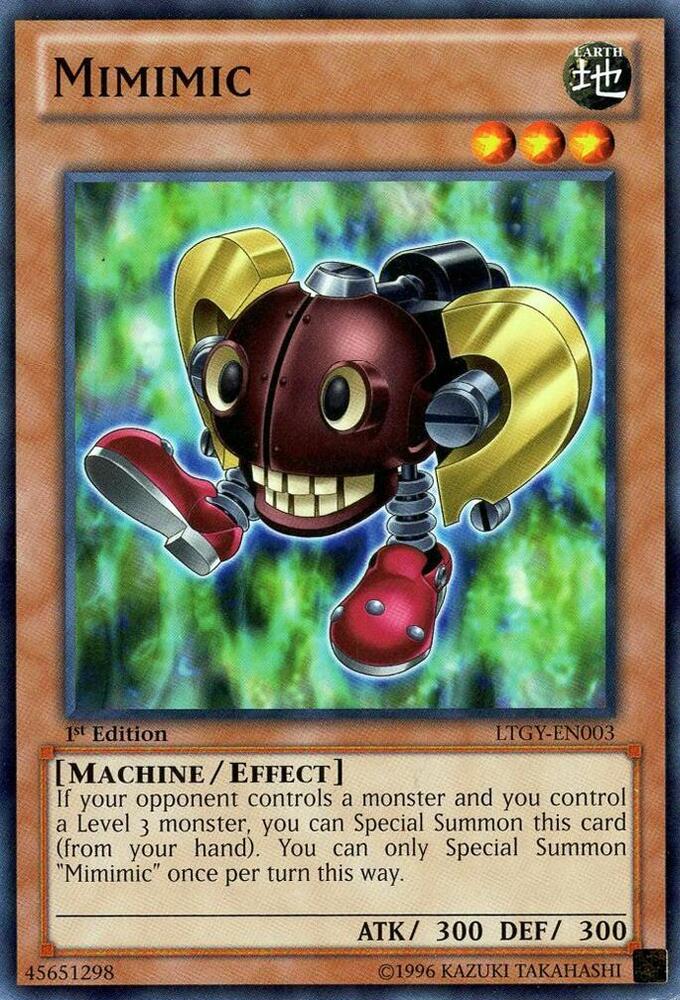 Mimimic LTGY-EN003 card from Lord of the Tachyon Galaxy