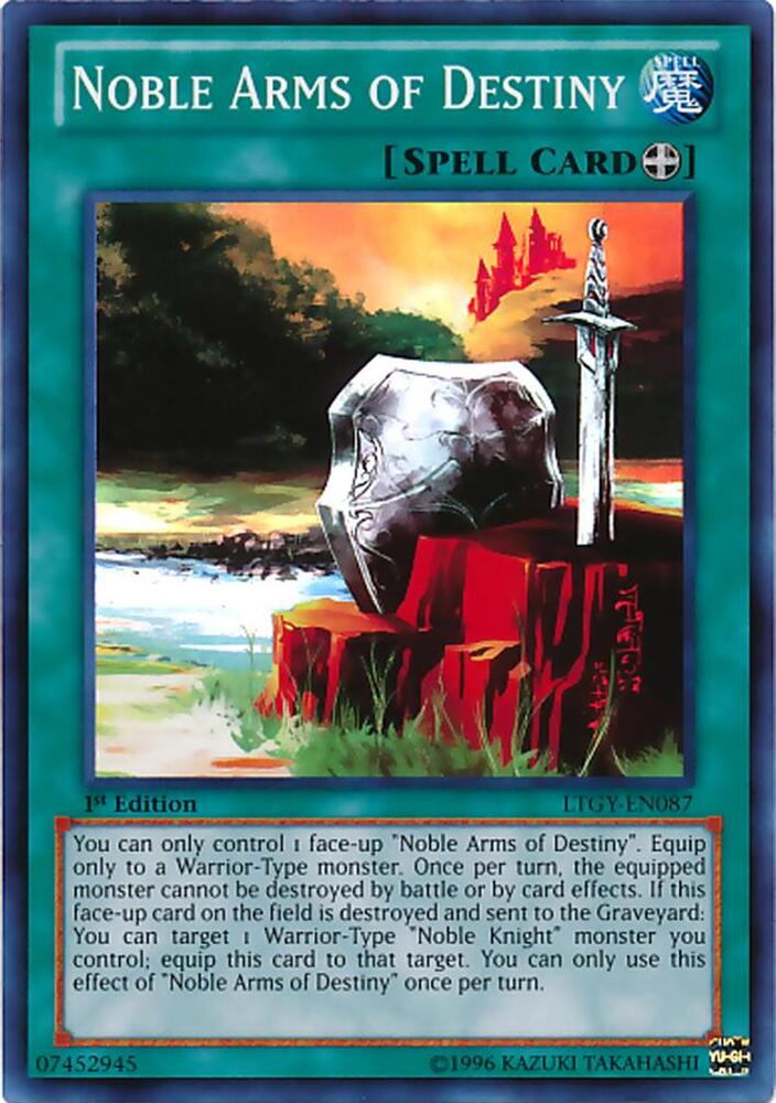 Noble Arms of Destiny LTGY-EN087 card from Lord of the Tachyon Galaxy