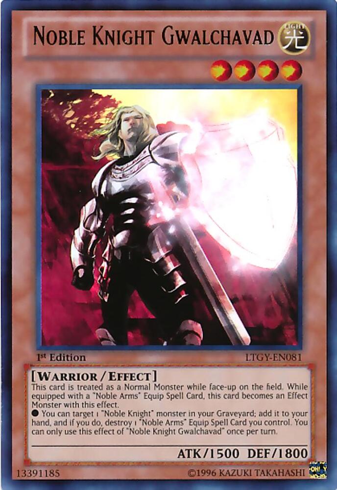 Noble Knight Gwalchavad LTGY-EN081 card from Lord of the Tachyon Galaxy
