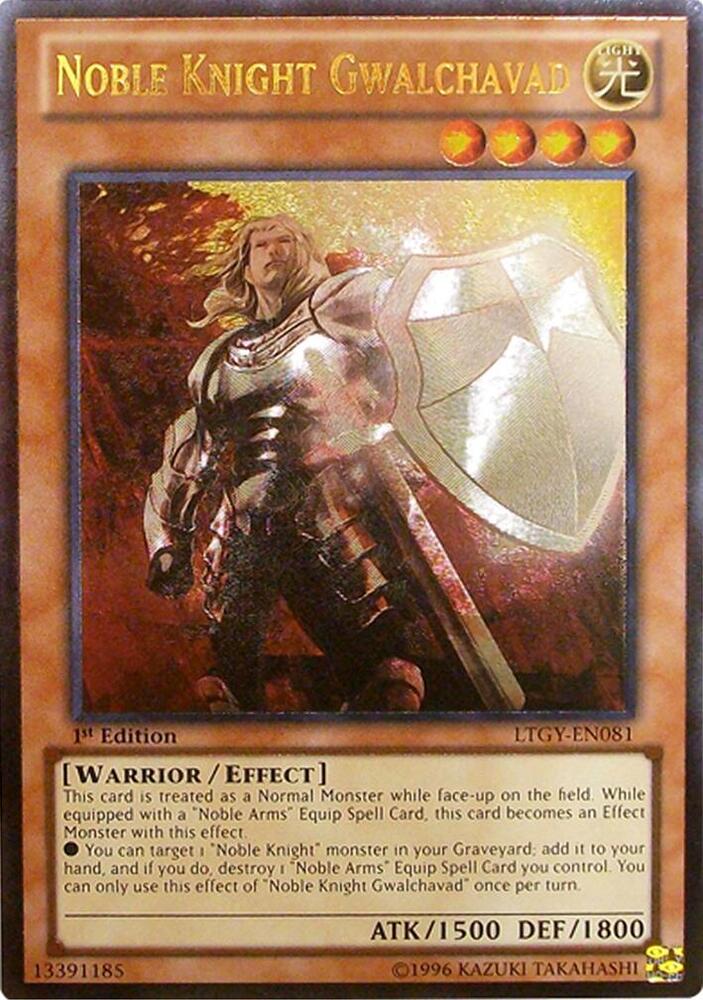 Noble Knight Gwalchavad (UTR) LTGY-EN081 card from Lord of the Tachyon Galaxy