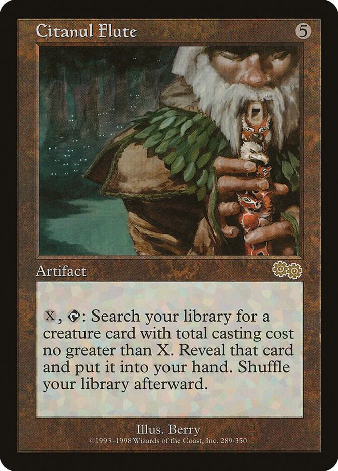 Citanul Flute 289 card from Urza's Saga