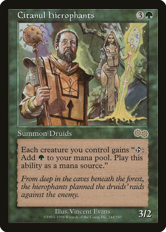 Citanul Hierophants 244 card from Urza's Saga