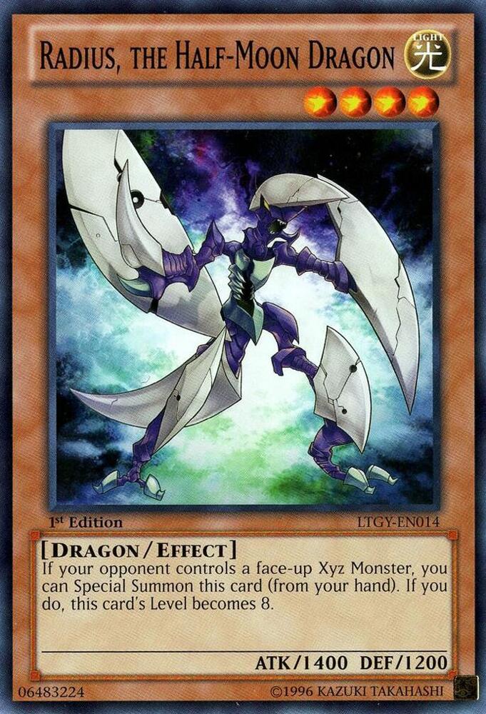 Radius, the Half-Moon Dragon LTGY-EN014 card from Lord of the Tachyon Galaxy