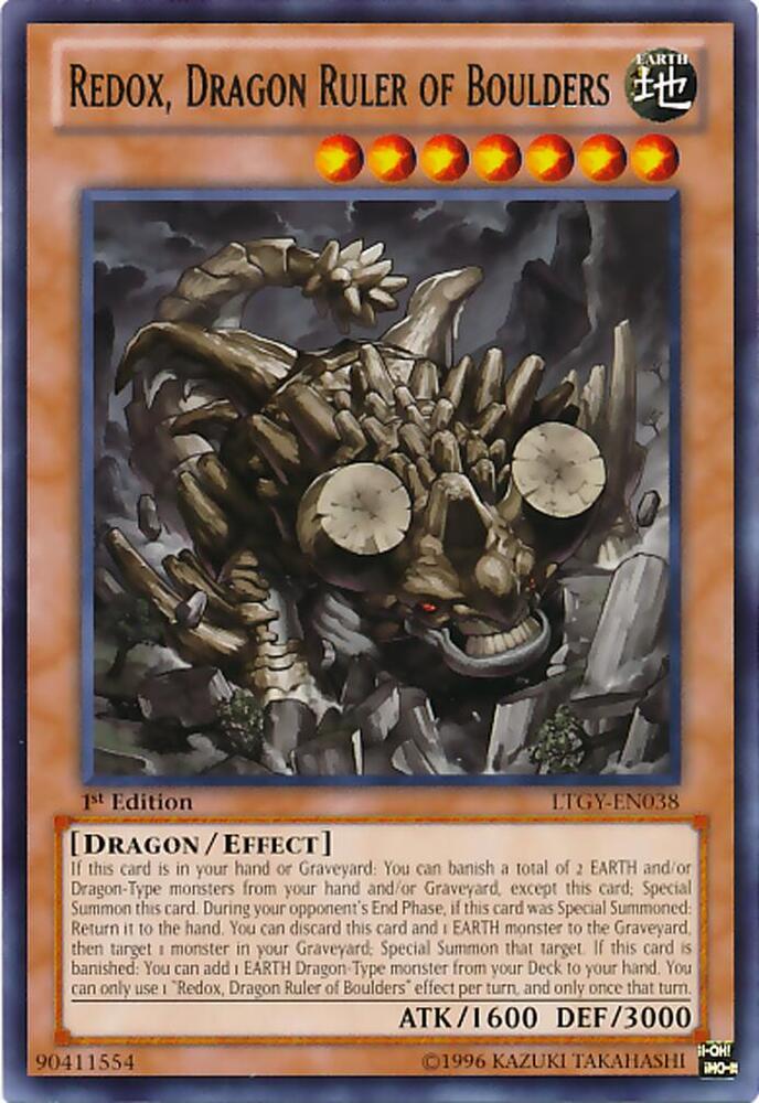 Redox, Dragon Ruler of Boulders LTGY-EN038 card from Lord of the Tachyon Galaxy