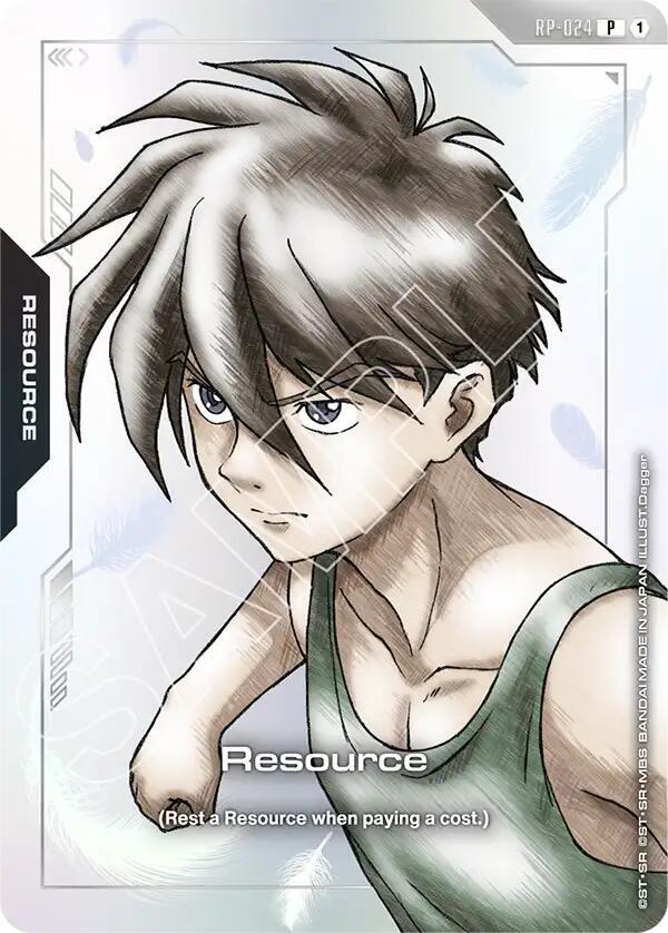 Resource (Mobile Suit Gundam Wing) RP-024 card from Promotional Resource Tokens