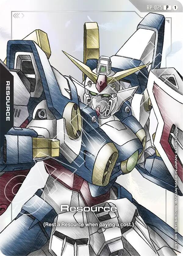 Resource (Mobile Suit Gundam Wing) RP-025 card from Promotional Resource Tokens