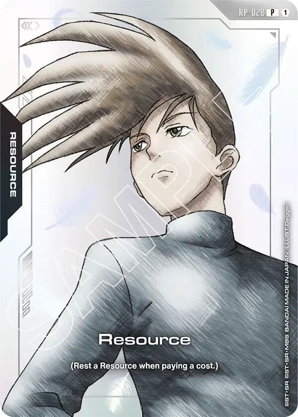 Resource (Mobile Suit Gundam Wing) RP-028 card from Promotional Resource Tokens