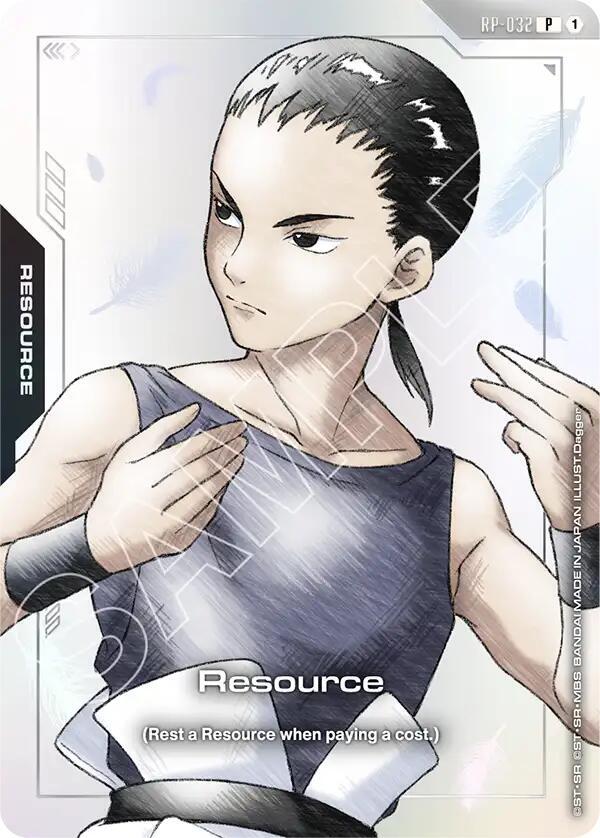 Resource (Mobile Suit Gundam Wing) RP-032 card from Promotional Resource Tokens
