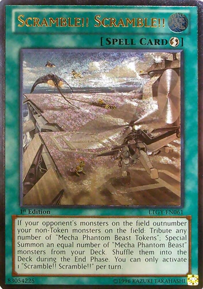 Scramble!! Scramble!! (UTR) LTGY-EN061 card from Lord of the Tachyon Galaxy