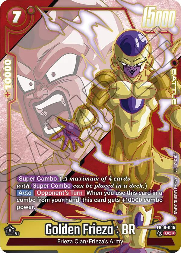 Golden Frieza : BR (Alternate Art) FB09-005 card from Dual Evolution