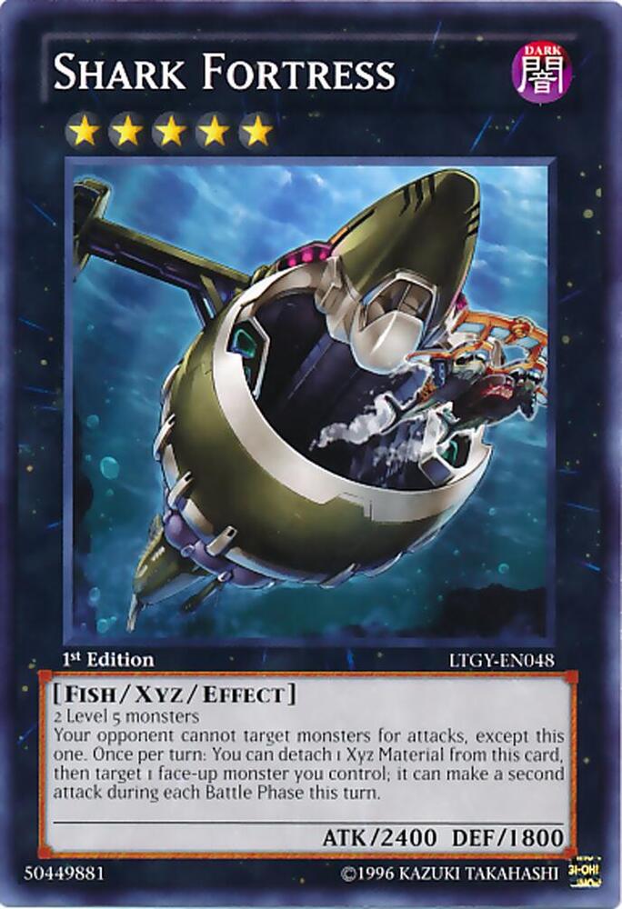Shark Fortress LTGY-EN048 card from Lord of the Tachyon Galaxy
