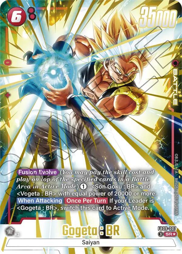 Gogeta : BR (Alternate Art) FB09-007 card from Dual Evolution