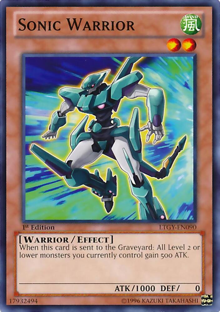 Sonic Warrior LTGY-EN090 card from Lord of the Tachyon Galaxy