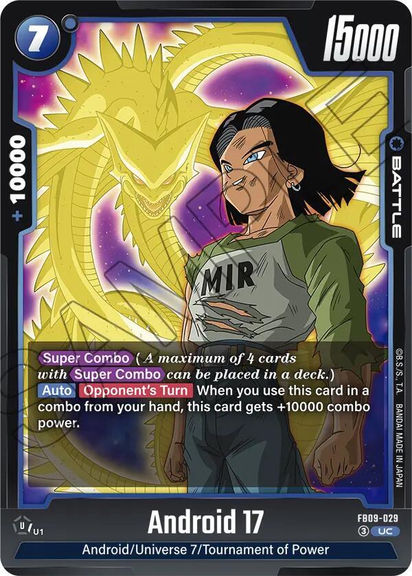 Android 17 FB09-029 card from Dual Evolution