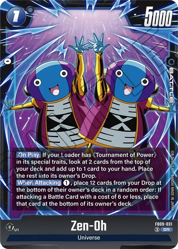 Zen-Oh FB09-031 card from Dual Evolution
