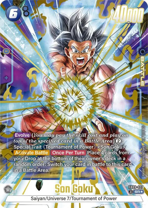 Son Goku (Alternate Art) FB09-037 card from Dual Evolution