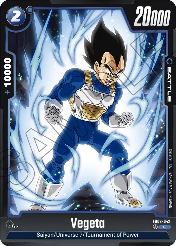 Vegeta FB09-042 card from Dual Evolution