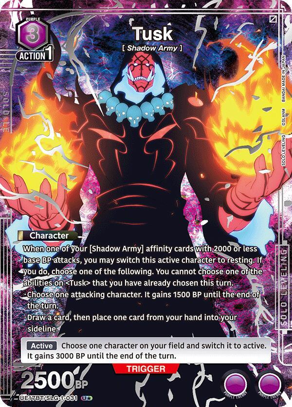 Tusk (U*) UE17BT/SLG-1-031 card from UE17BT: SOLO LEVELING