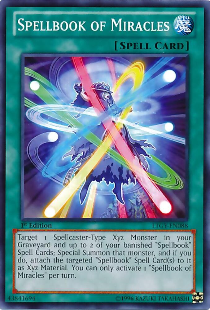 Spellbook of Miracles LTGY-EN088 card from Lord of the Tachyon Galaxy