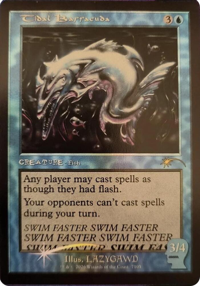Tidal Barracuda 7105 card from Secret Lair Drop Series