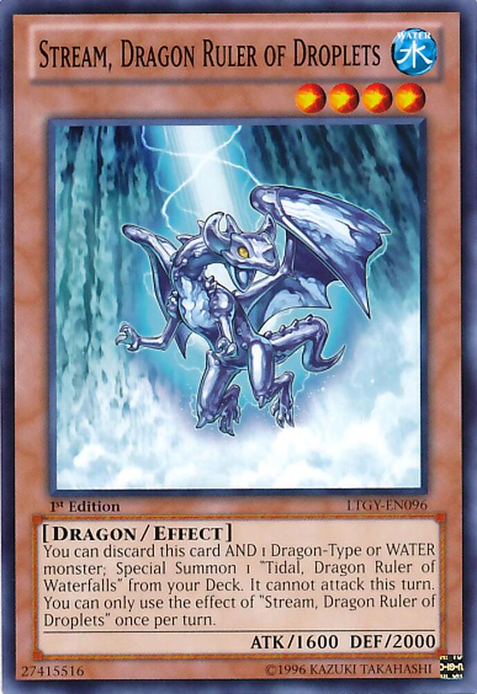 Stream, Dragon Ruler of Droplets LTGY-EN096 card from Lord of the Tachyon Galaxy