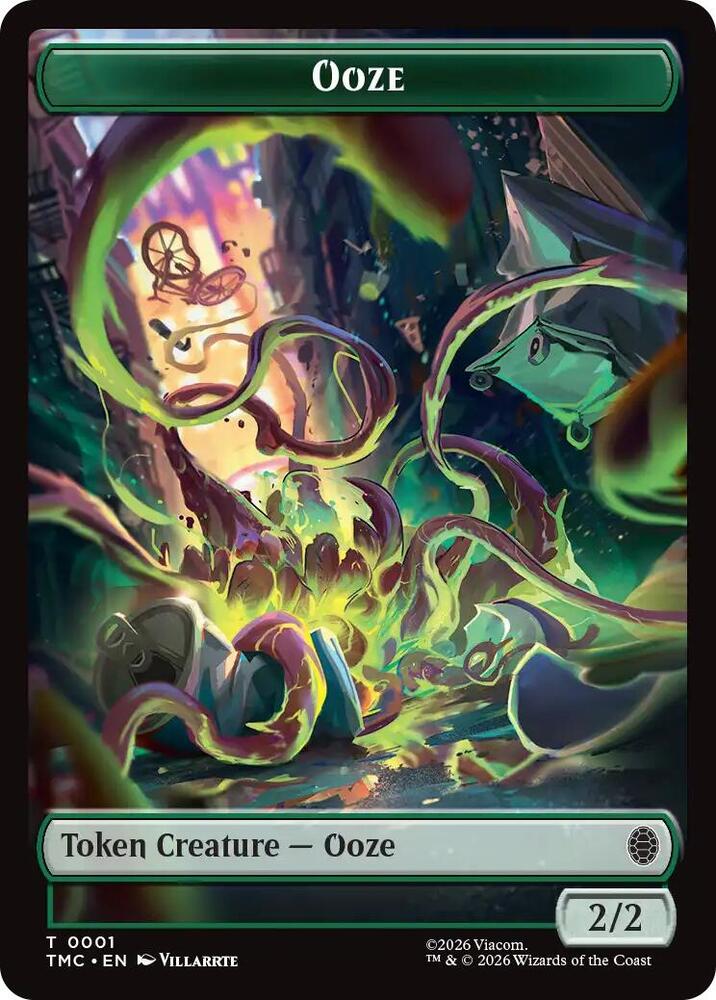 Ooze // Copy Double-Sided Token 1 // 1 card from Commander: Teenage Mutant Ninja Turtles