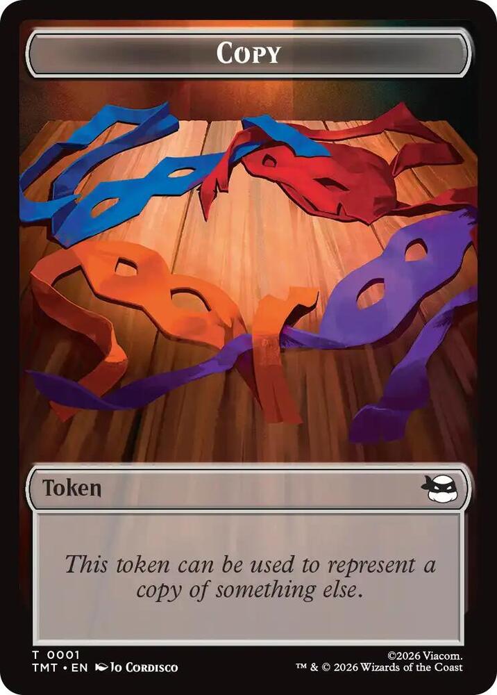 Copy // Mutagen Double-Sided Token 1 // 9 card from Teenage Mutant Ninja Turtles