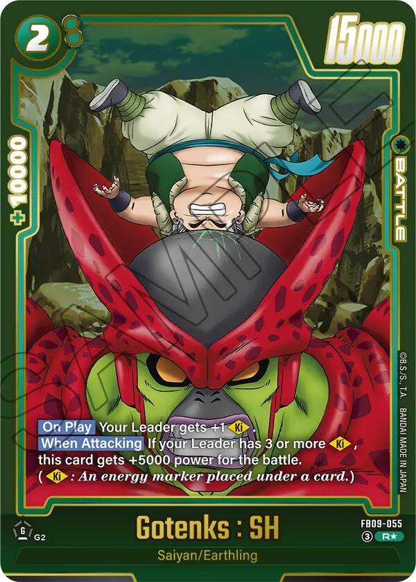 Gotenks : SH (Alternate Art) FB09-055 card from Dual Evolution