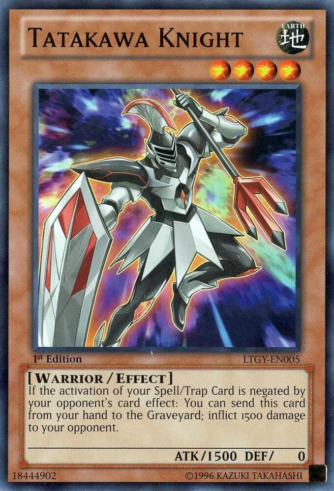 Tatakawa Knight LTGY-EN005 card from Lord of the Tachyon Galaxy
