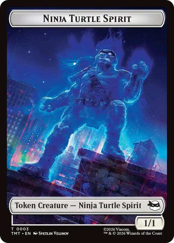 Ninja Turtle Spirit // Food Double-Sided Token 3 // 8 card from Teenage Mutant Ninja Turtles
