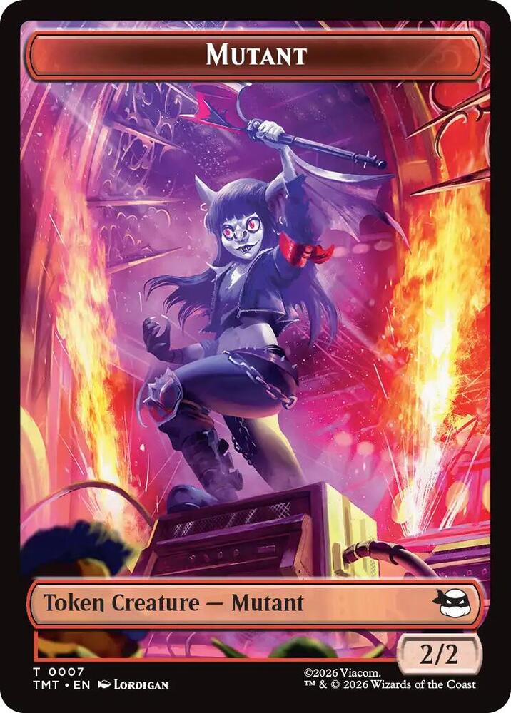 Mutant // Mutagen Double-Sided Token 7 // 9 card from Teenage Mutant Ninja Turtles