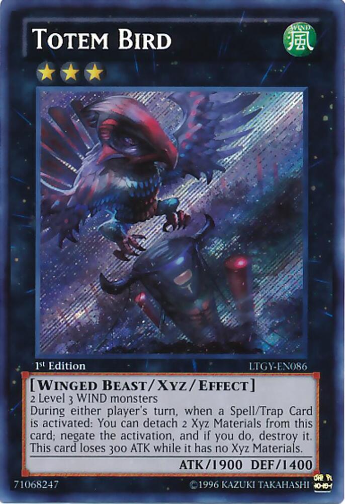 Totem Bird LTGY-EN086 card from Lord of the Tachyon Galaxy