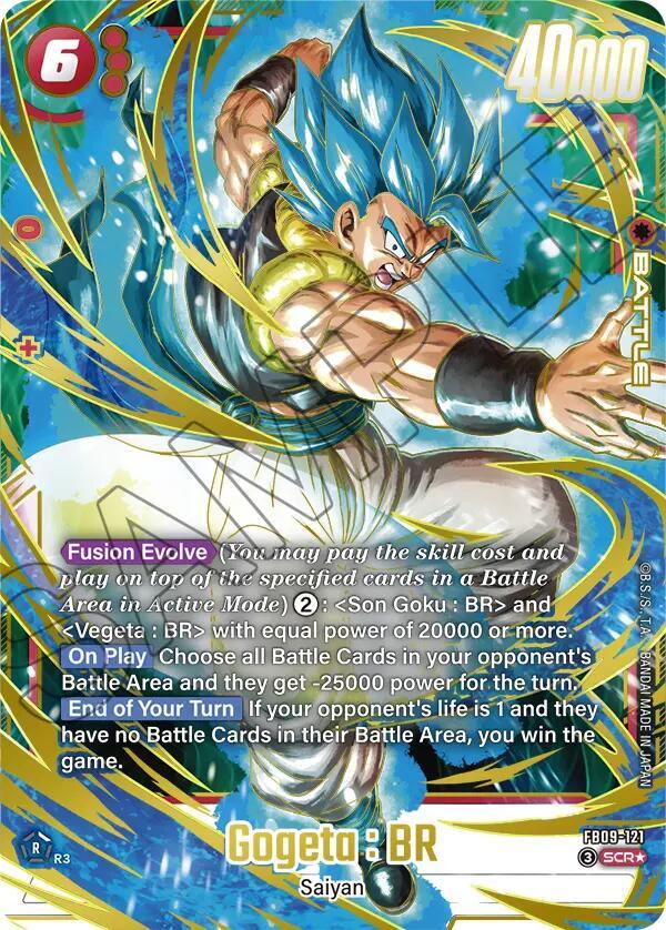 Gogeta : BR (Alternate Art) FB09-121 card from Dual Evolution
