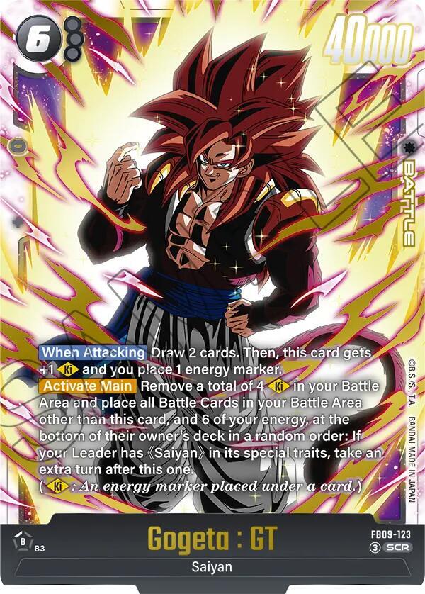Gogeta : GT FB09-123 card from Dual Evolution