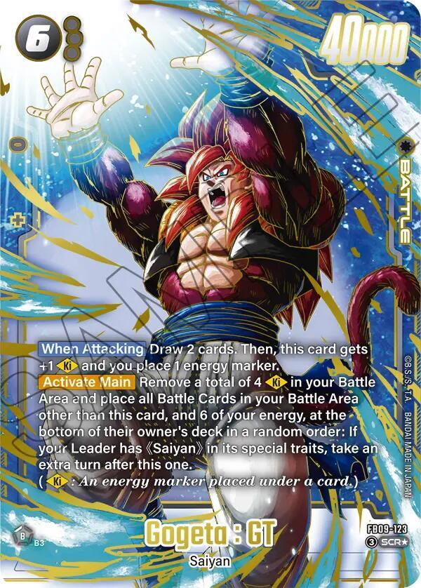 Gogeta : GT (Alternate Art) FB09-123 card from Dual Evolution