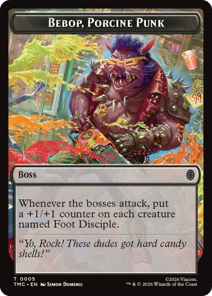 Bebop, Porcine Punk 5 card from Commander: Teenage Mutant Ninja Turtles