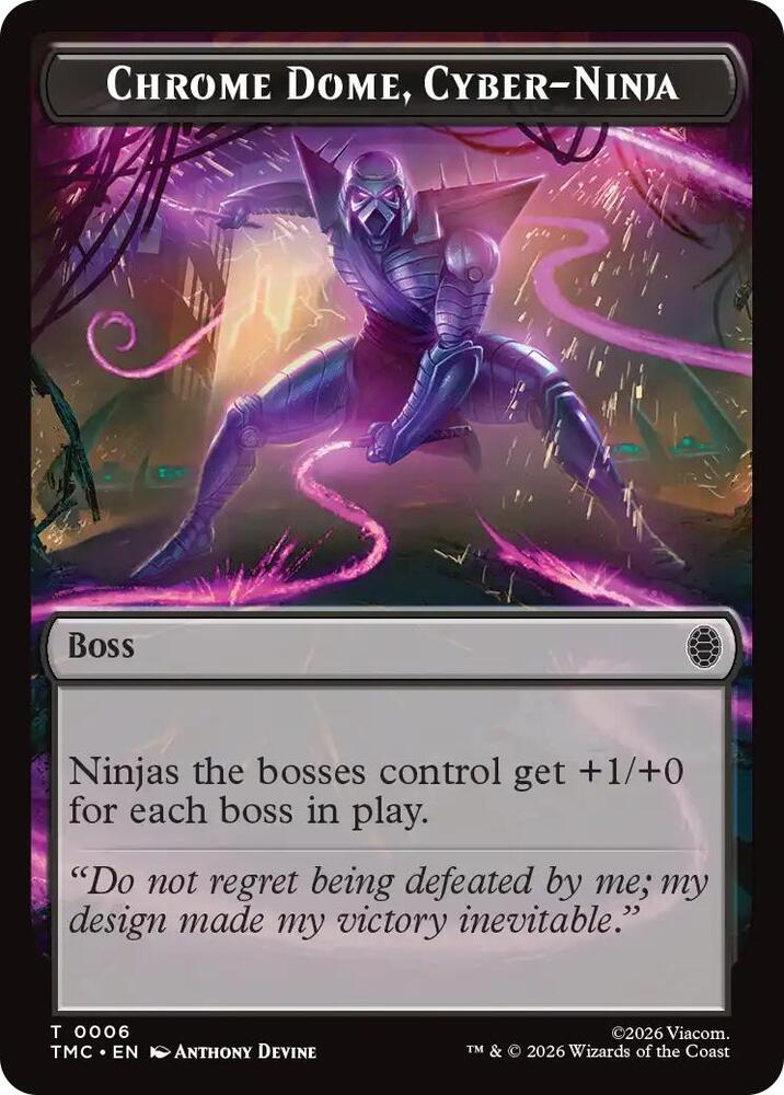 Chrome Dome, Cyber-Ninja 6 card from Commander: Teenage Mutant Ninja Turtles