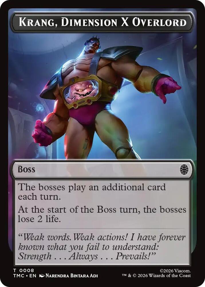 Krang, Dimension X Overlord 8 card from Commander: Teenage Mutant Ninja Turtles
