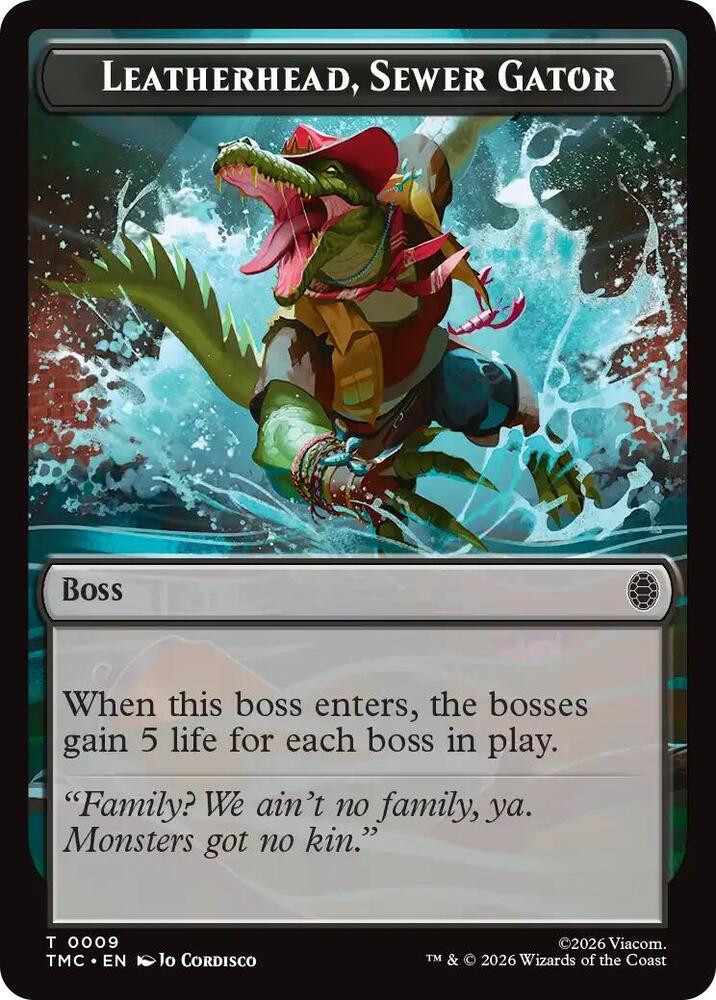 Leatherhead, Sewer Gator 9 card from Commander: Teenage Mutant Ninja Turtles