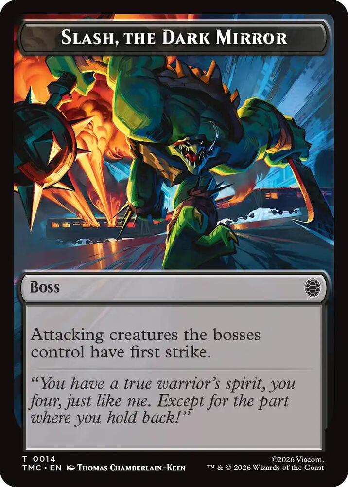 Slash, The Dark Mirror 14 card from Commander: Teenage Mutant Ninja Turtles