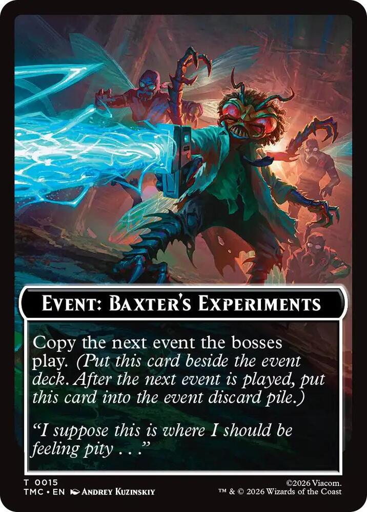 Event: Baxter's Experiments 15 card from Commander: Teenage Mutant Ninja Turtles