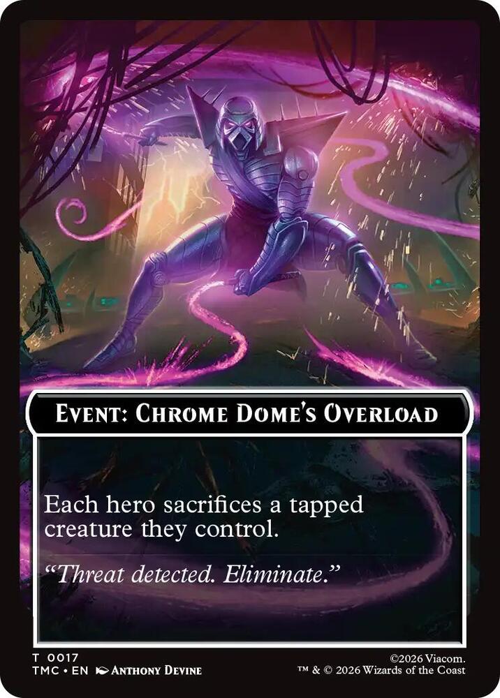 Event: Chrome Dome's Overload 17 card from Commander: Teenage Mutant Ninja Turtles
