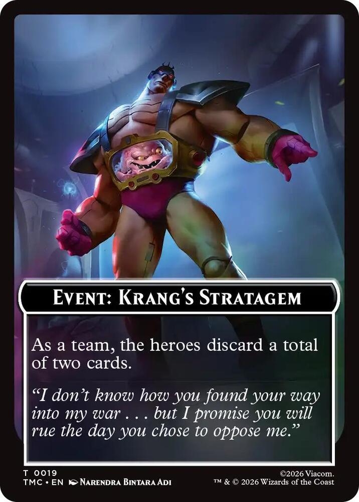 Event: Krang's Stratagem 19 card from Commander: Teenage Mutant Ninja Turtles