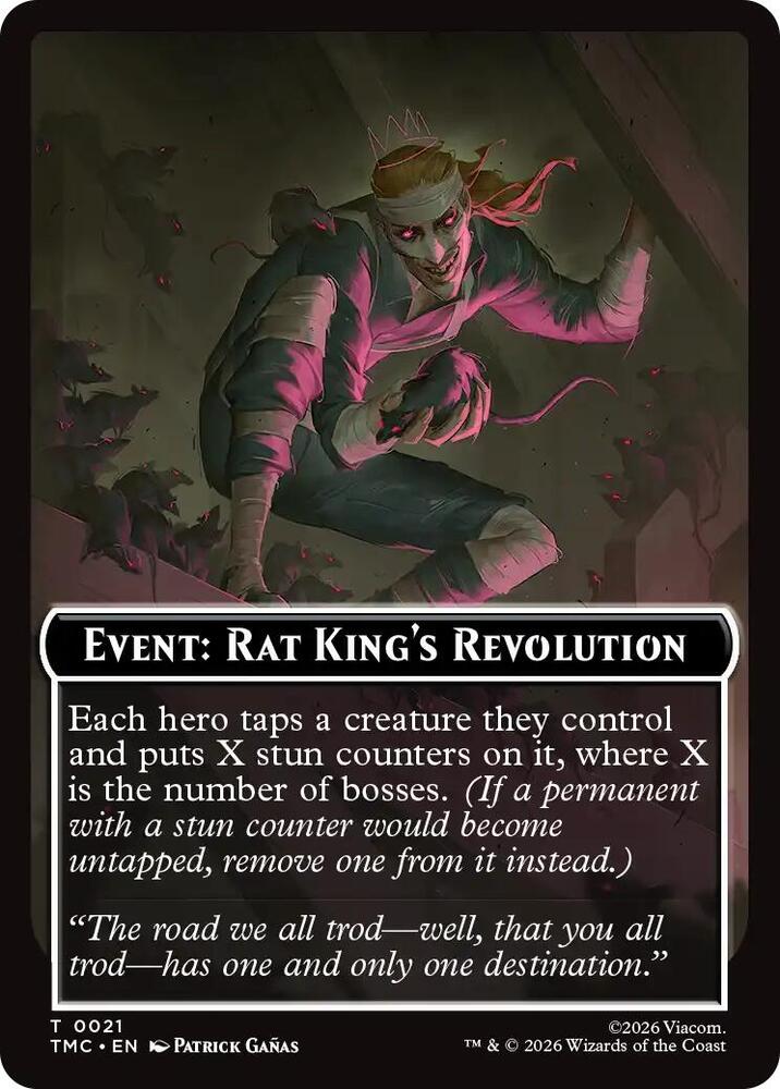 Event: Rat King's Revolution 21 card from Commander: Teenage Mutant Ninja Turtles
