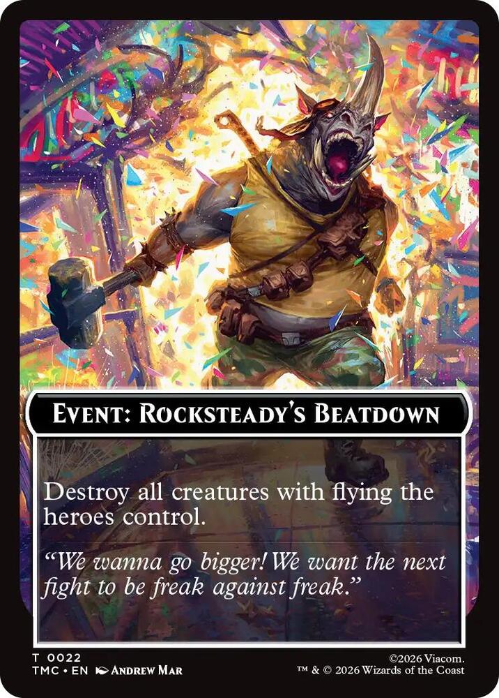 Event: Rocksteady's Beatdown 22 card from Commander: Teenage Mutant Ninja Turtles