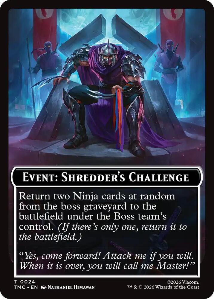 Event: Shredder's Challenge 24 card from Commander: Teenage Mutant Ninja Turtles